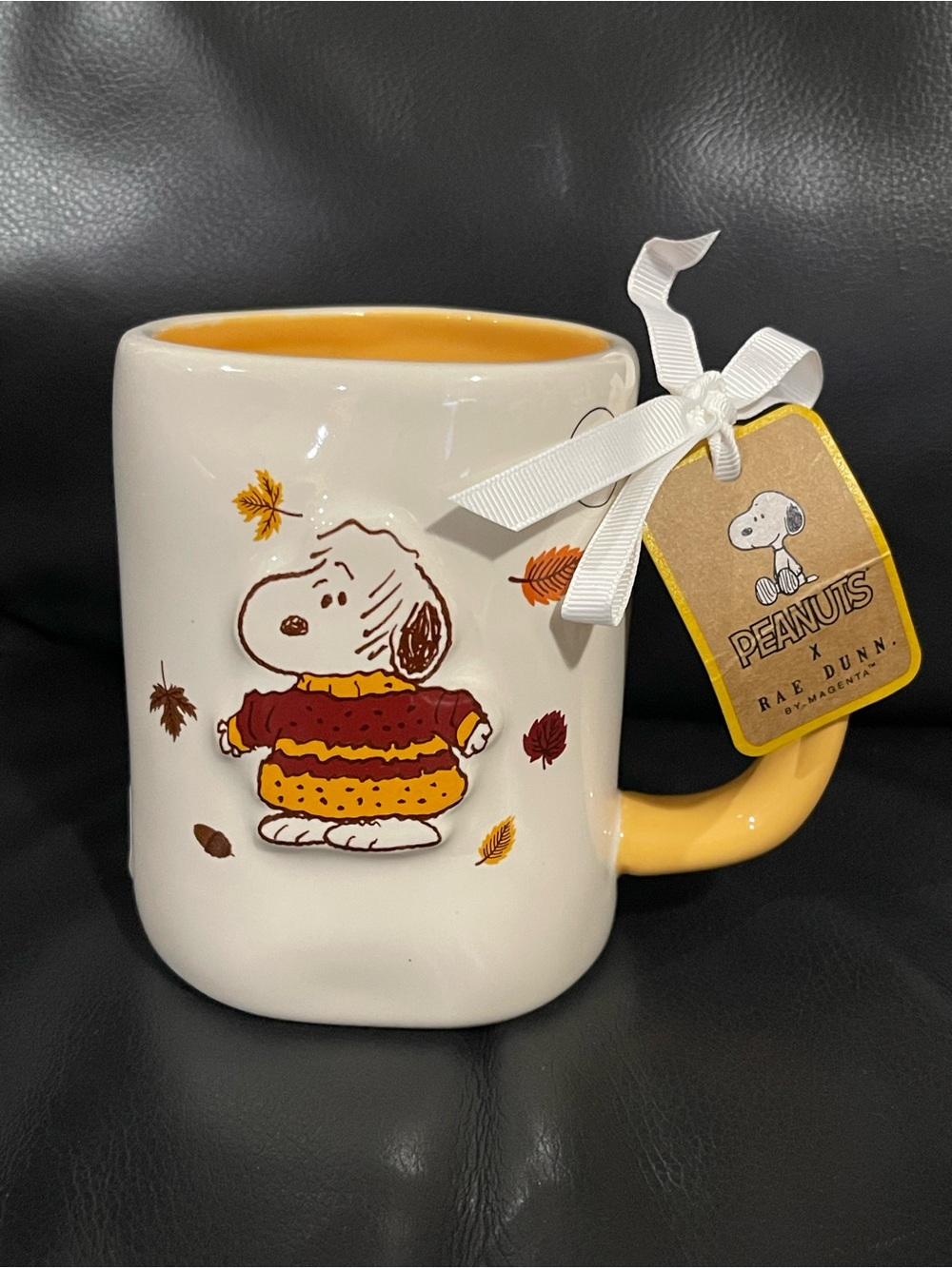 Thanksgiving Rae Dunn Peanuts - Rae Dunn Peanuts Snoopy sweater weather Mug